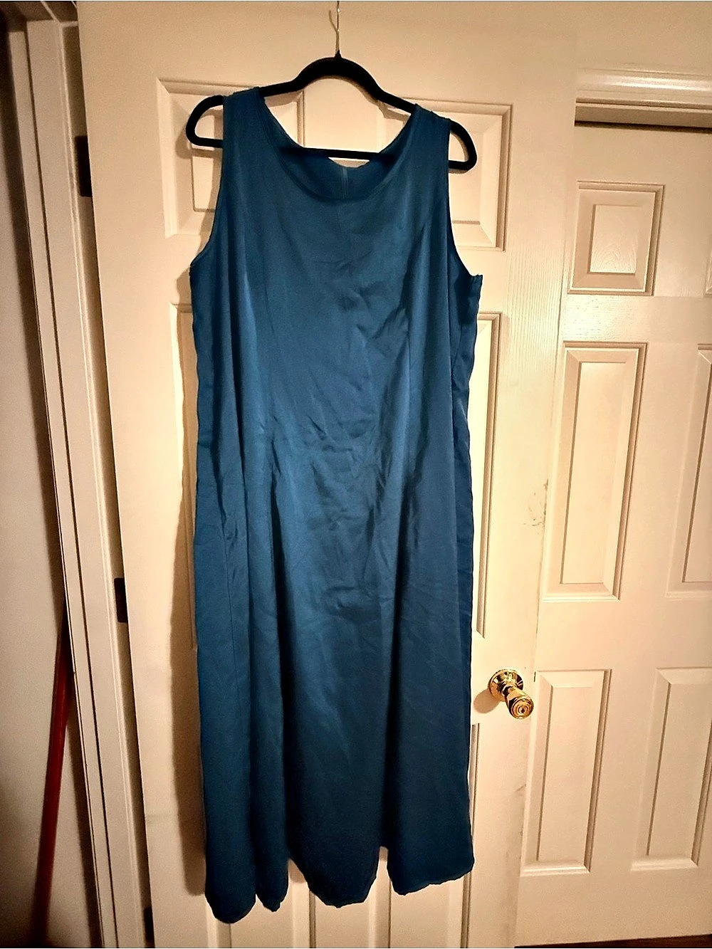 SHEIN Maxi Sleeveless Dress in Blue Size 2XL